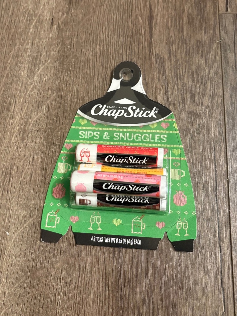 cute christmas holiday chapstick set